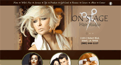 Desktop Screenshot of onstage-hair-studio.com