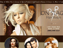 Tablet Screenshot of onstage-hair-studio.com